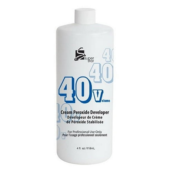 Super Star Cream Peroxide Developer 40 Volume, Hair Color Developer, 4 Oz