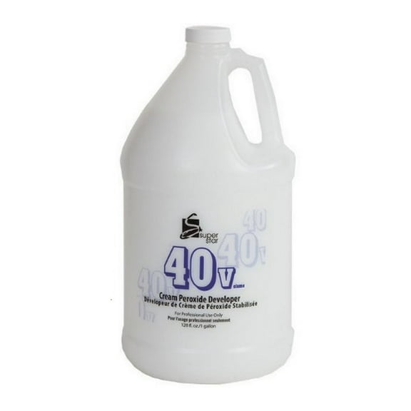 Super Star Stabilized 40v Hair Cream Peroxide Developer, 128 Oz..