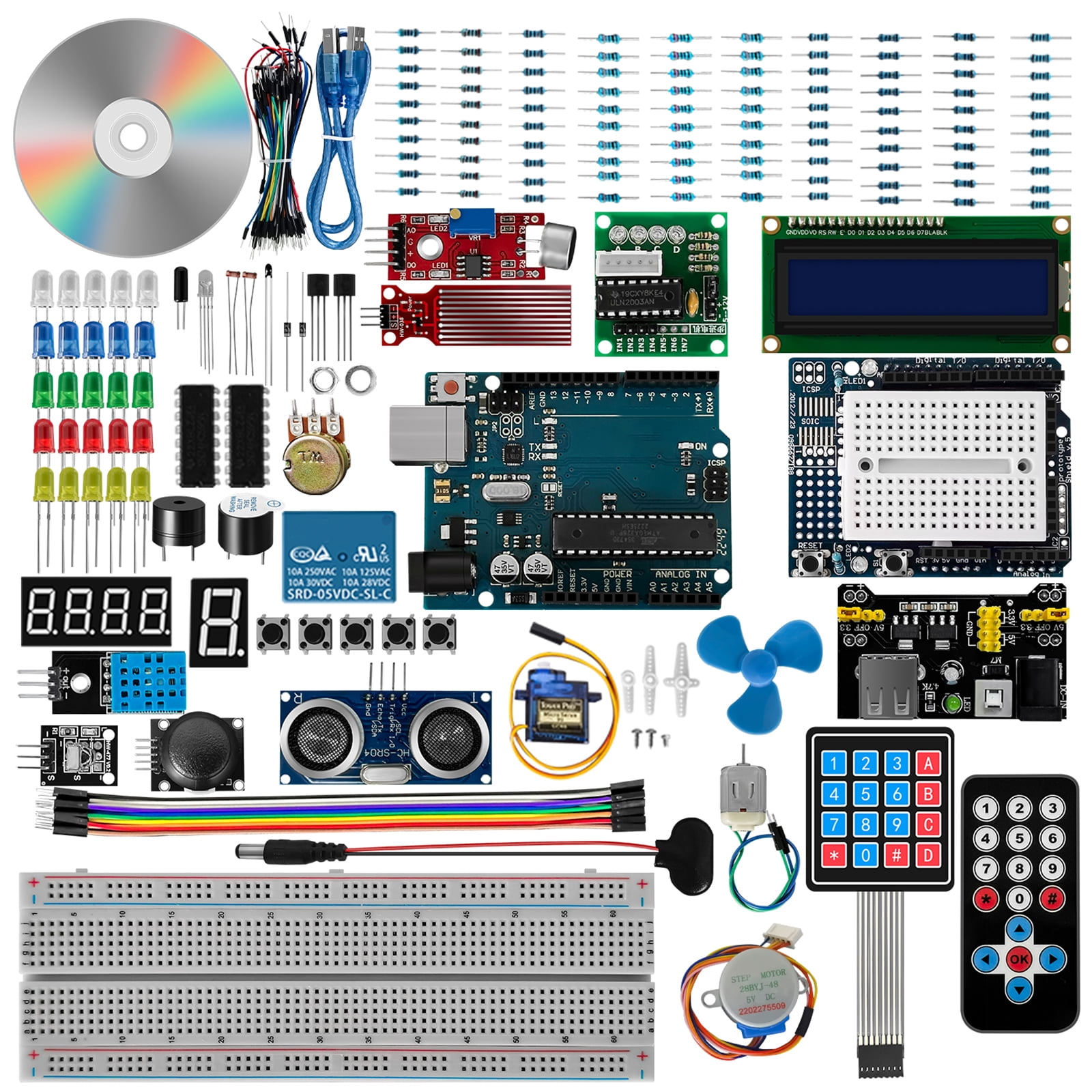 Super Starter Kit for SET Breadboard with Detailed Tutorial for Easy Programming Electronics Learning Kit