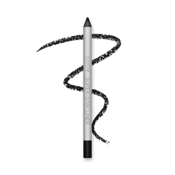 Wunderbrow Super-Stay Liner Long Lasting Waterproof Matte Pencil Eyeliner Pencil, Essential Black