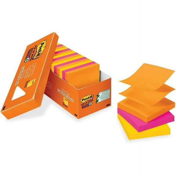 Super Sticky Pop-up Notes Cabinet Pack - Multi Color