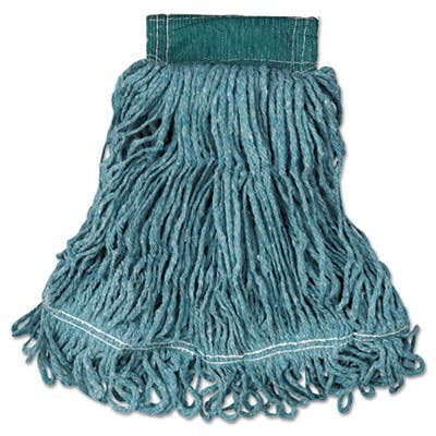 Super Stitch Blend Mop Heads, Cotton/Synthetic, Green, Large Super Stitch Blend Mop Heads, Cotton/Synthetic, Green, Large