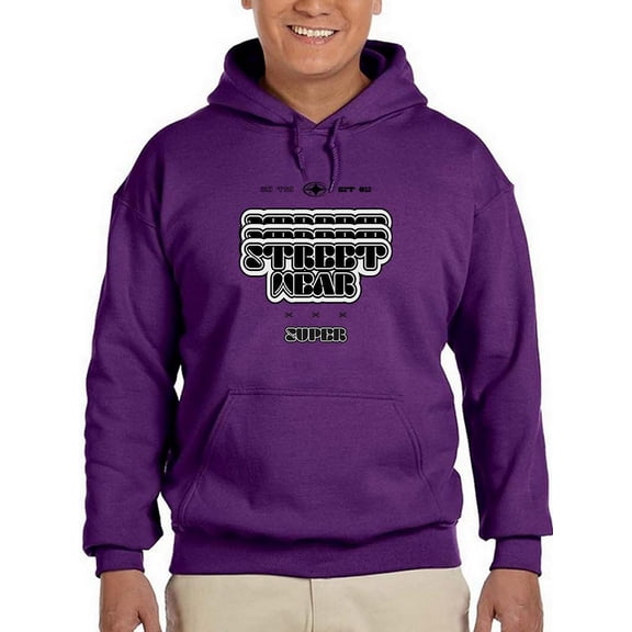 Super Street Wear Logo Hoodie Men -Image by Shutterstock, Male XX-Large