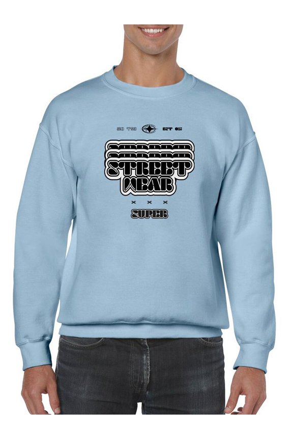 Super Street Wear Logo Sweatshirt Men -Image by Shutterstock, Male Large