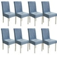 thumbnail image 1 of Super Stretch Chair Slipcovers,Dining Room Chair Covers Universal Anti-Dust Removable Washable Thicken Jacquard Chair Protector for Hotel Banquet Kitchen Decor-8-blue, 1 of 8
