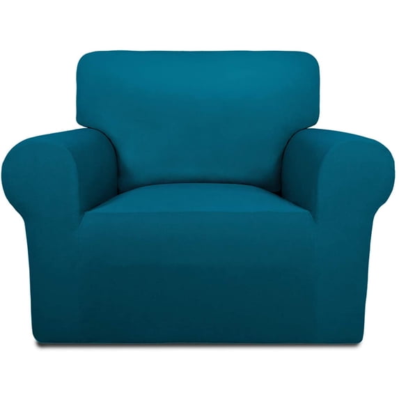 Super Stretch Chair Sofa Slipcover – Spandex Non Slip Soft Couch Sofa Cover, Washable Furniture Protector with Non Skid Foam and Elastic Bottom for Kids, Pets