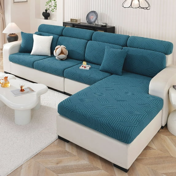 Super Stretch Jacquard Sofa Cushion Cover Office Living Room el Sofa Decoration Machine Washable Furniture Protective Covers
