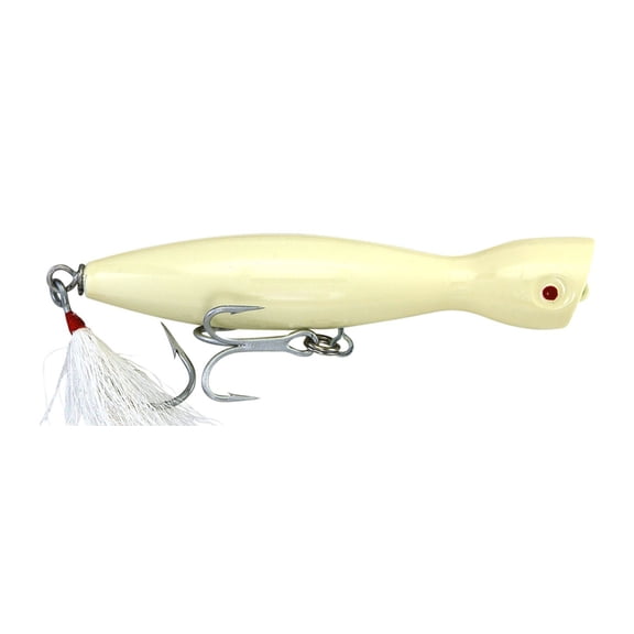 Super Strike Little Neck Popper, "Floating", 1-1/2oz, Bone