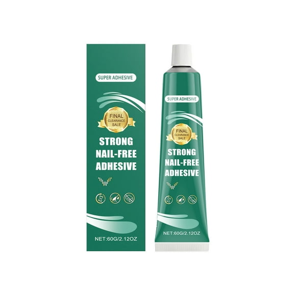 Super Strong Adhesive for Plastic, Metal, Wood, Glass, and Ceramic - Nail-Free Bonding Glue for Secure Installations and Repairs