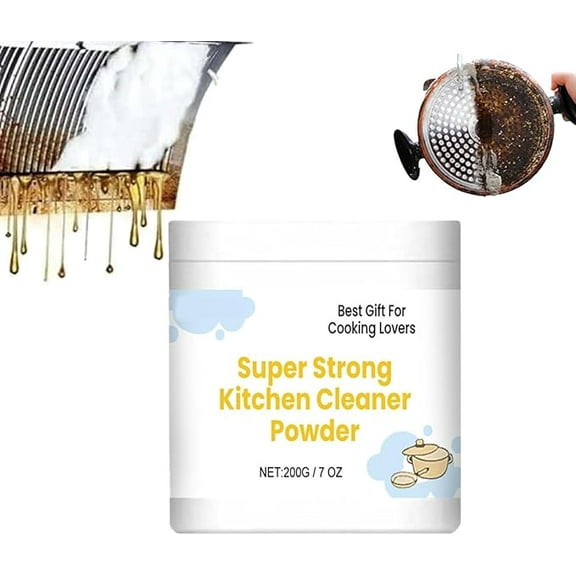 Super Strong Kitchen Cleaner Powder, Splash Foam Cleaner for Kitchen, Multifunctional Cleaning All-purpose Cleaner Powder