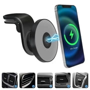 Magsafe Car Mount,15W Wireless Car Charger,360° Rotatable Magsafe Air Vent Phone Holder Car Mount for iPhone 11-17,Black