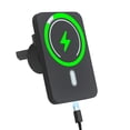 thumbnail image 1 of Super Strong Magsafe Car Mount with 15W Fast Wireless Charging,360°Adjustable Magnetic Wireless Car Charger, Air Vent Phone Holder Car Mount,Black, 1 of 13
