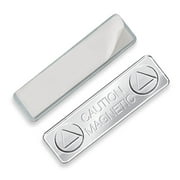 Super Strong Magnetic ID Badge Holder Name Tag Backing Attachment with Adhesive By Specialist ID (1 Sold Individually)