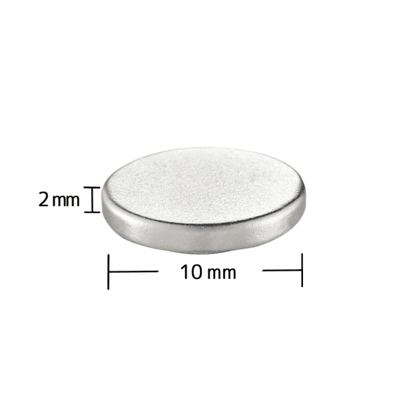 100pc 10mm x 2mm Disc Neodymium Magnets