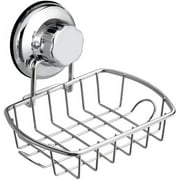 Super Strong Vacuum Suction Cup Bathroom Soap Dish Holder with Hook, Soap Saver Soap Holder Soap Tray Bar Soap Sponge Holder for Shower, Bathroom, Tub and Kitchen Sink