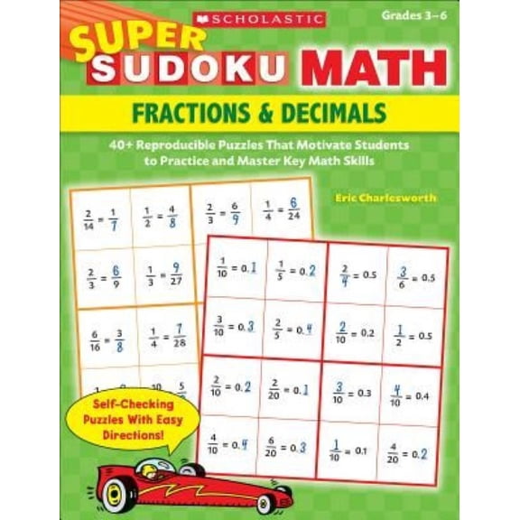 Pre-Owned Super Sudoku Math: Fractions & Decimals