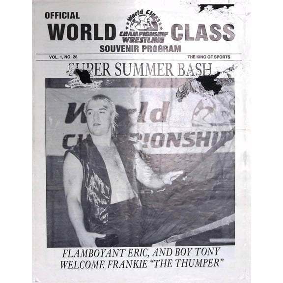Super Summer Bash WCCW World Class Wrestling Souvenir Program Lot