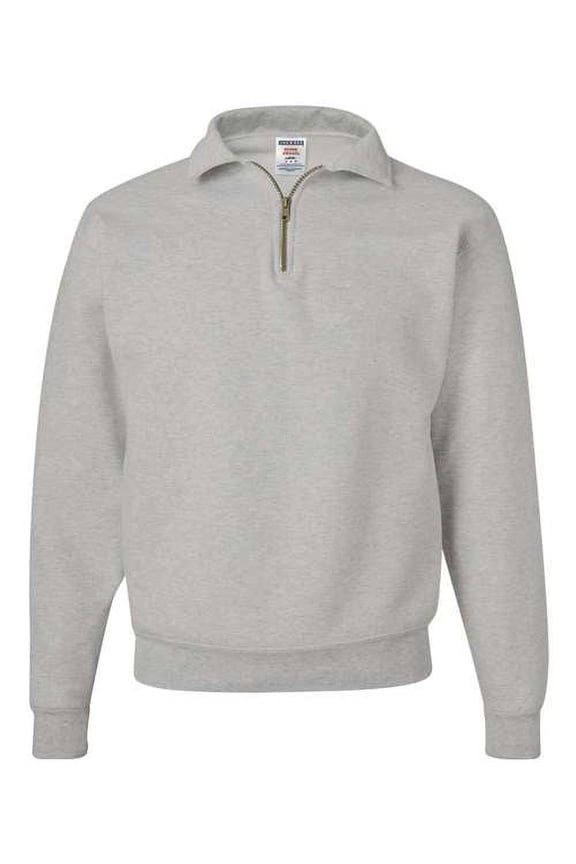 Super Sweats NuBlend® Quarter-Zip Cadet Collar Sweatshirt