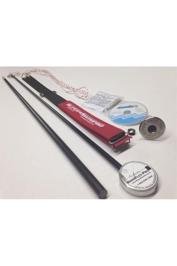 91190t 2 Part Pole Swimming Tether System with Stainless Steel In-Deck Base