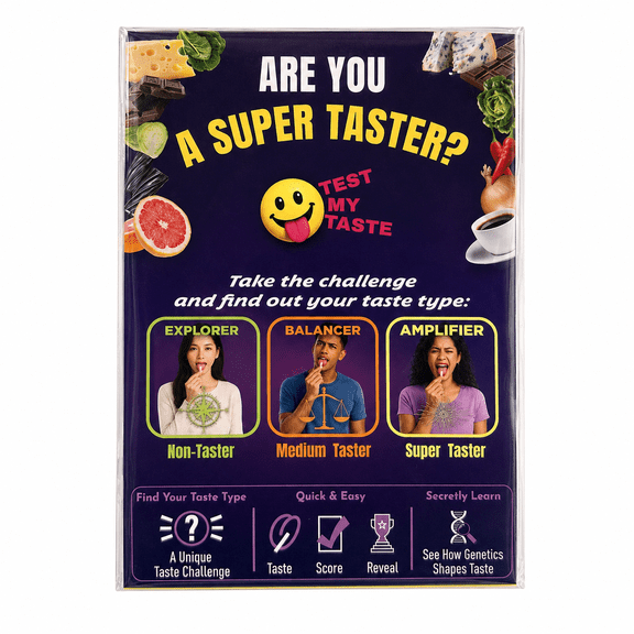 Super Taster Test Kit with Blue Dye Tongue Test, Individual Kit