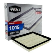 Super Tech 1015 Engine Air Filter, Replacement Filter for Chrysler or Dodge Fits select: 2001-2010 CHRYSLER TOWN & COUNTRY, 2008-2014 DODGE AVENGER