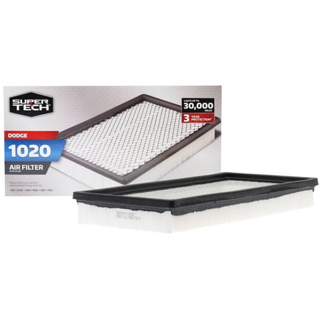 Super Tech 1020 Engine Air Filter, Replacement Filter for Chrysler or Dodge Fits select: 1994-2001 DODGE RAM 1500, 1987-2001 JEEP CHEROKEE price history and forecast - Super Tech 1020