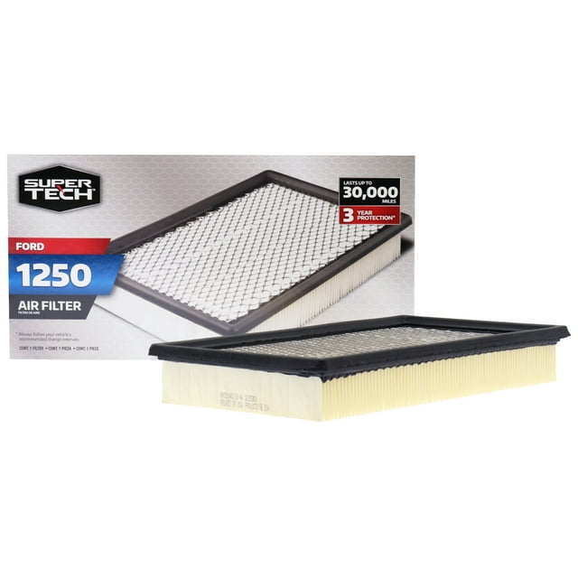 Super Tech 1250 Engine Air Filter, Replacement Filter for Ford Fits select 20112017 FORD