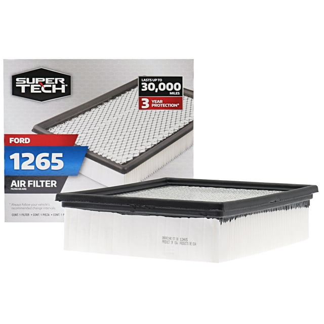 Super Tech 1265 Engine Air Filter, Replacement Filter for Ford Fits