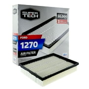 Super Tech 1270 Engine Air Filter, Replacement Filter for Ford Fits select 2015-2023 FORD EDGE, 2013-2020 FORD FUSION