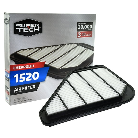 Super Tech 1520 Engine Air Filter, Replacement for GM and Chevrolet Fits select: 2009-2017 CHEVROLET TRAVERSE, 2007-2016 GMC ACADIA