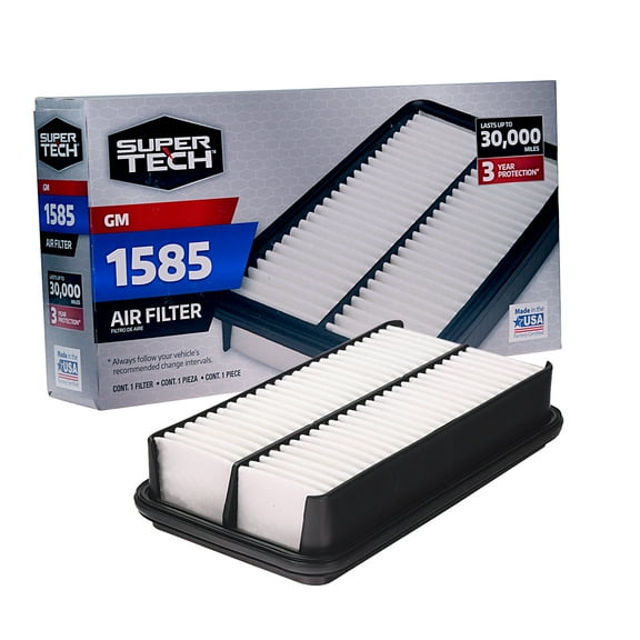 Super Tech 1585 Engine Air Filter, Replacement Filter for GM Fits select: 1995-2002 SATURN SL1, 1991-2002 SATURN SL2
