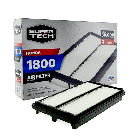 Super Tech 1800 Engine Air Filter, Replacement Filter for Honda Fits select: 1998-2002 HONDA ACCORD