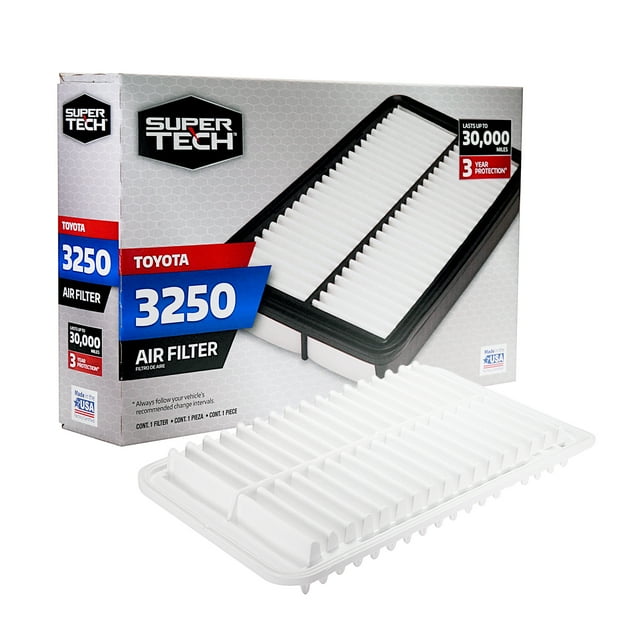 Super Tech 3250 Engine Air Filter, Replacement Filter for Toyota