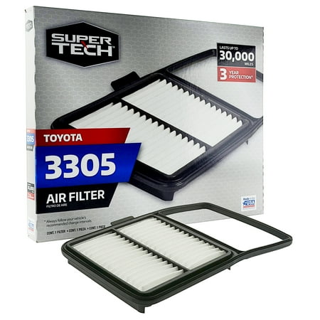 Super Tech 3305 Engine Air Filter, Replacement Filter for Toyota Fits select: 2004-2009 TOYOTA PRIUS price history and forecast - Super Tech 3305