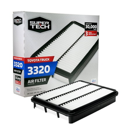 Super Tech 3320 Engine Air Filter, Replacement Filter for Toyota or Toyota Truck Fits select: 2000-2006 TOYOTA TUNDRA, 2001-2007 TOYOTA SEQUOIA