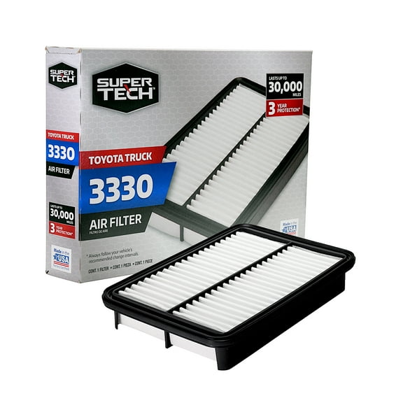 Super Tech 3330 Engine Air Filter, Replacement Filter for Toyota or Toyota Truck Fits select: 1989-1995 TOYOTA PICKUP, 1995-2004 TOYOTA TACOMA