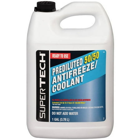 Super Tech 50/50 Antifreeze/Coolant Pre-Mix, 1 Gallon, (6-Pack)