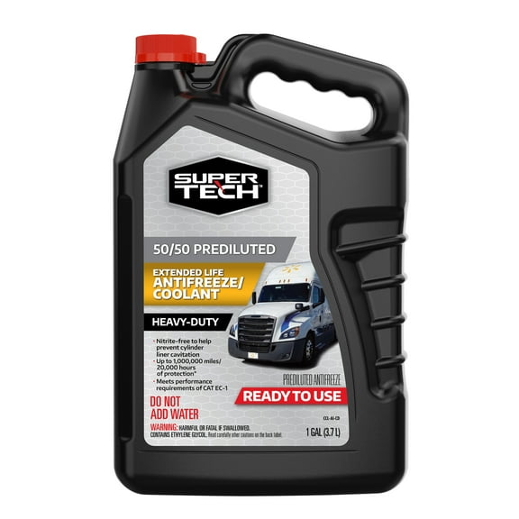 Super Tech 50/50 Heavy Duty Nitrite Free Antifreeze/Coolant for Trucks and All Vehicles
