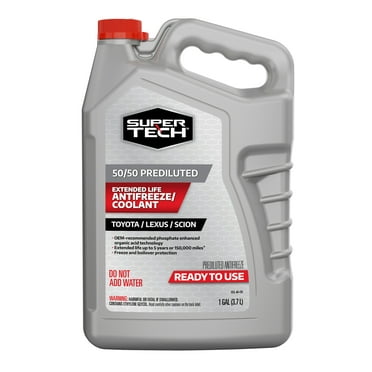 Super Tech 50/50 Prediluted Antifreeze/Coolant for Toyota/Lexus/Scion Automobiles and Light Trucks