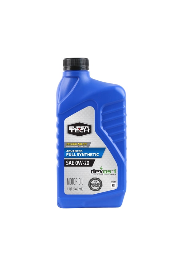 Advanced Full Synthetic Motor Oil SAE 0W-20, 1 Quart
