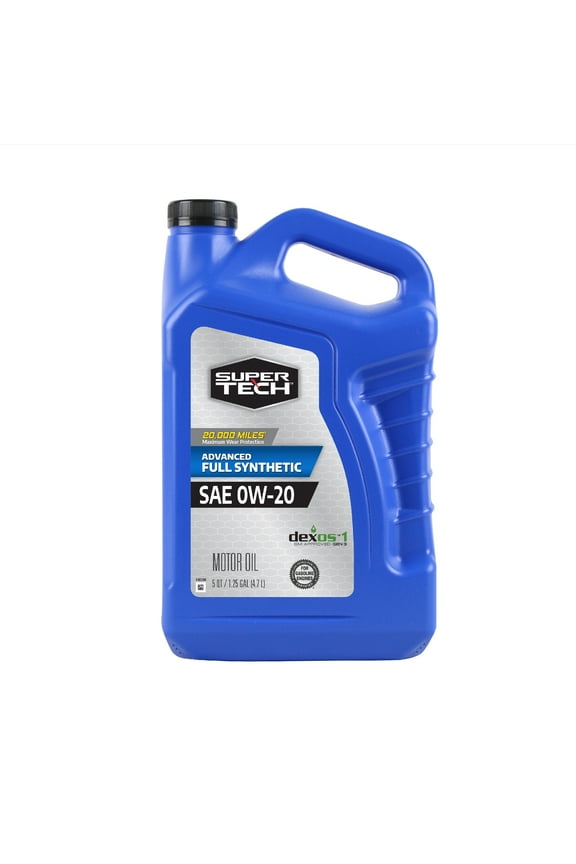 Advanced Full Synthetic Motor Oil SAE 0W-20, 5 Quarts