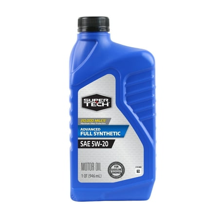 Super Tech Advanced Full Synthetic Motor Oil SAE 5W-20, 1 Quart