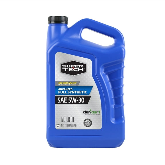 Super Tech Advanced Full Synthetic Motor Oil SAE 5W-30, 5 Quarts
