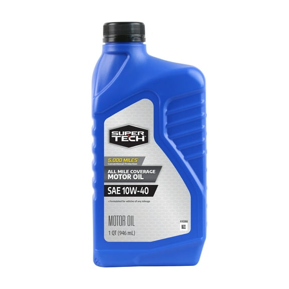Super Tech All Mileage Synthetic Blend Motor Oil SAE 10W-40, 1 Quart