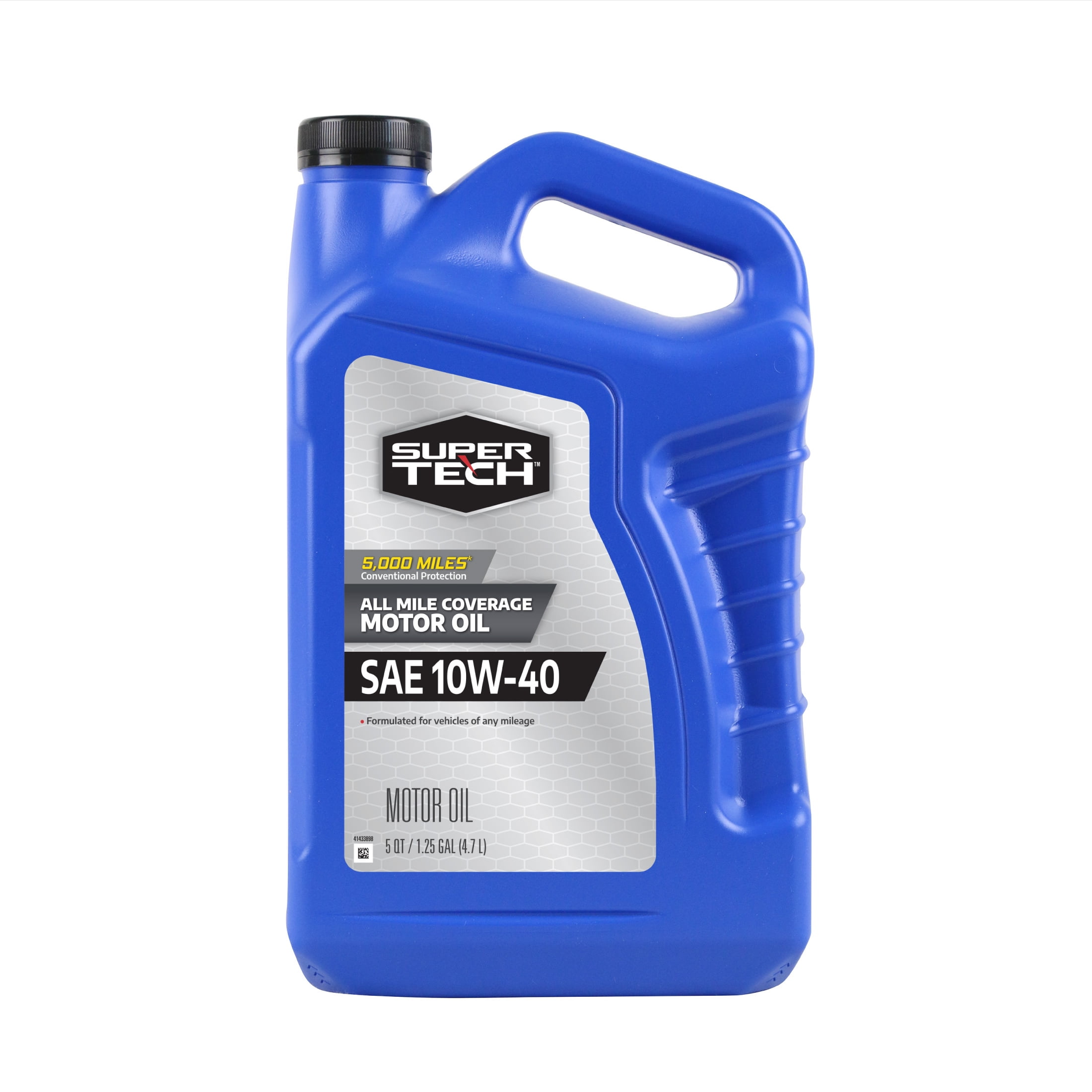 Super Tech All Mileage Synthetic Blend Motor Oil SAE 10W-40, 5 Quarts