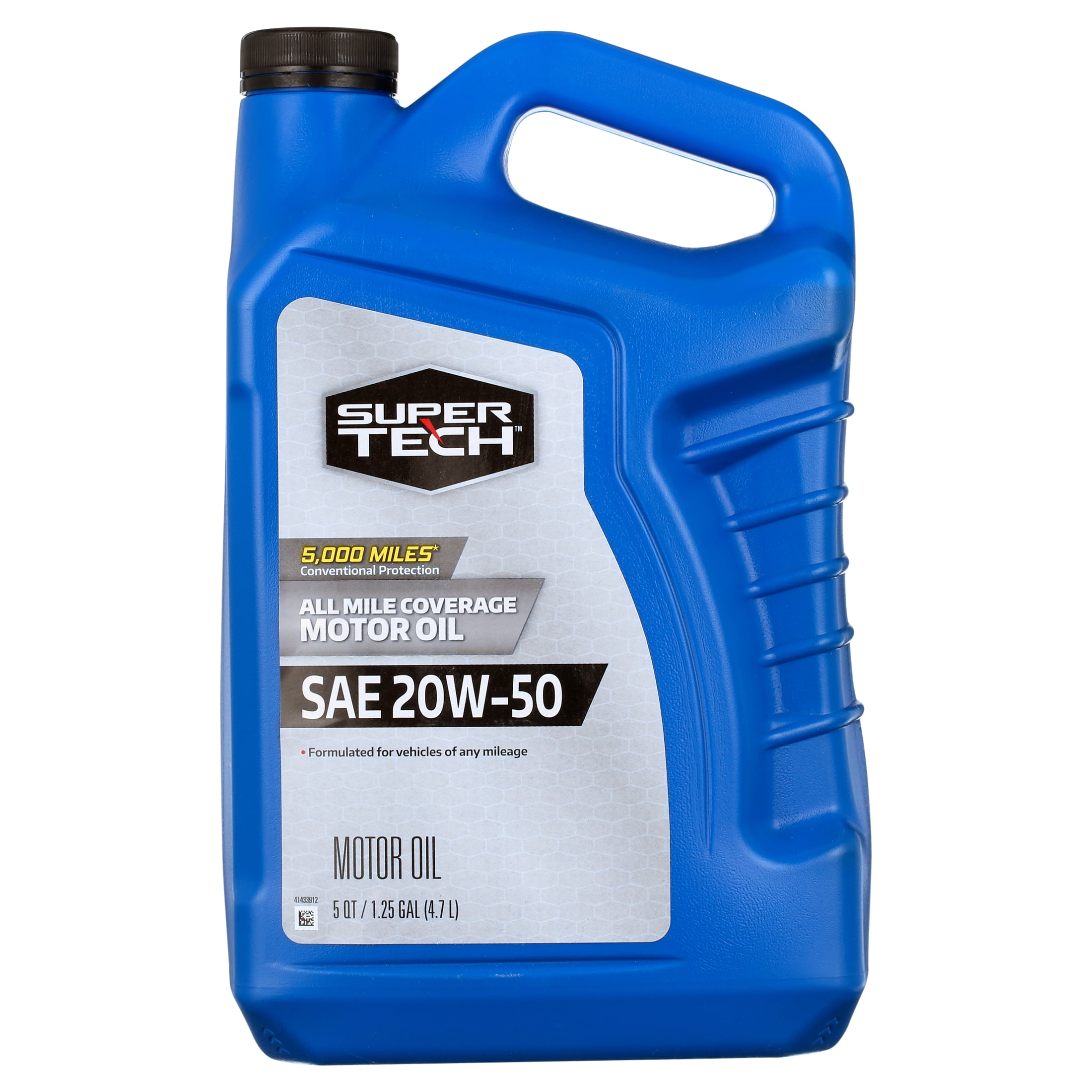 Super Tech High Mileage SAE 5W-30 Motor Oil, 5 Quarts - Walmart.com