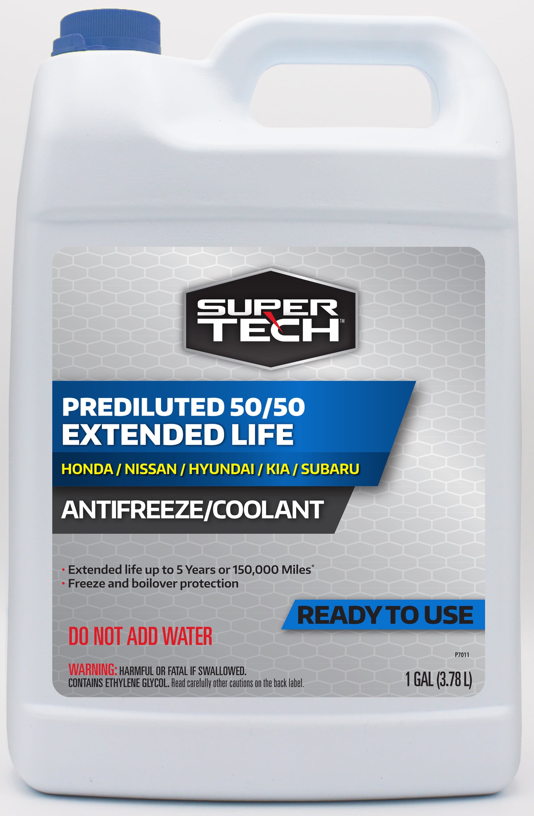 Super Tech Asian Vehicles (Blue) Antifreeze+Coolant, 1 gal Ready to Use Antifreeze