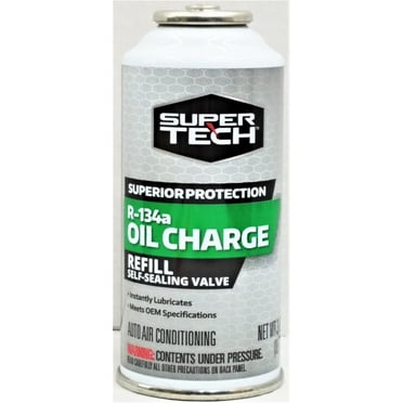 Super Tech Automotive R-134a PAG Oil Charge Refrigerant, 3 oz., Pack of 1, Vehicle Type Specific