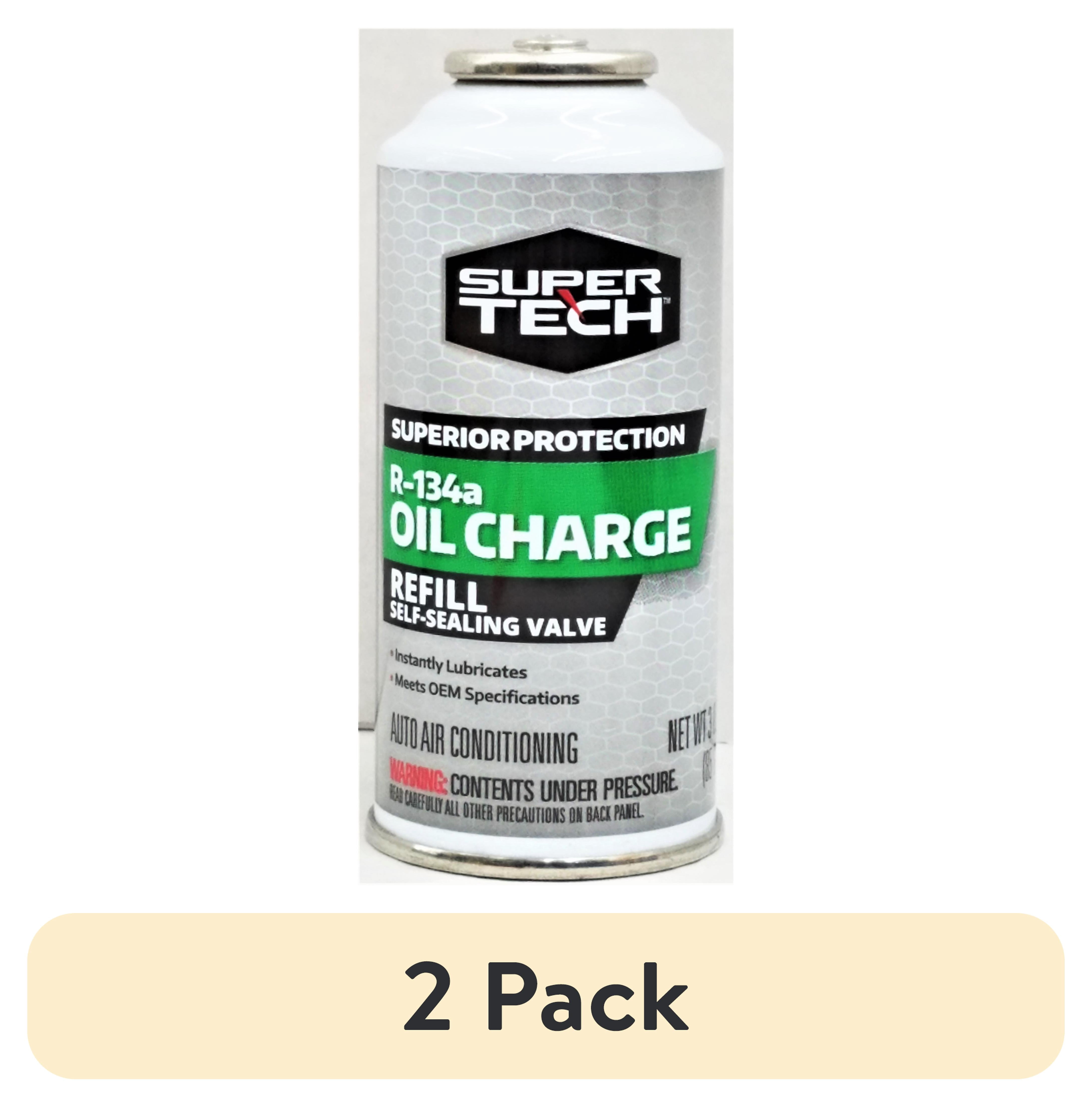 (2 pack) Super Tech Automotive R-134a PAG Oil Charge Refrigerant, 3 oz ...