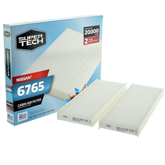 Super Tech Cabin Air Filter 6765, Replacement Air/Dust Filter for Nissan Fits select: 2005-2022 NISSAN FRONTIER, 2005-2012 NISSAN PATHFINDER